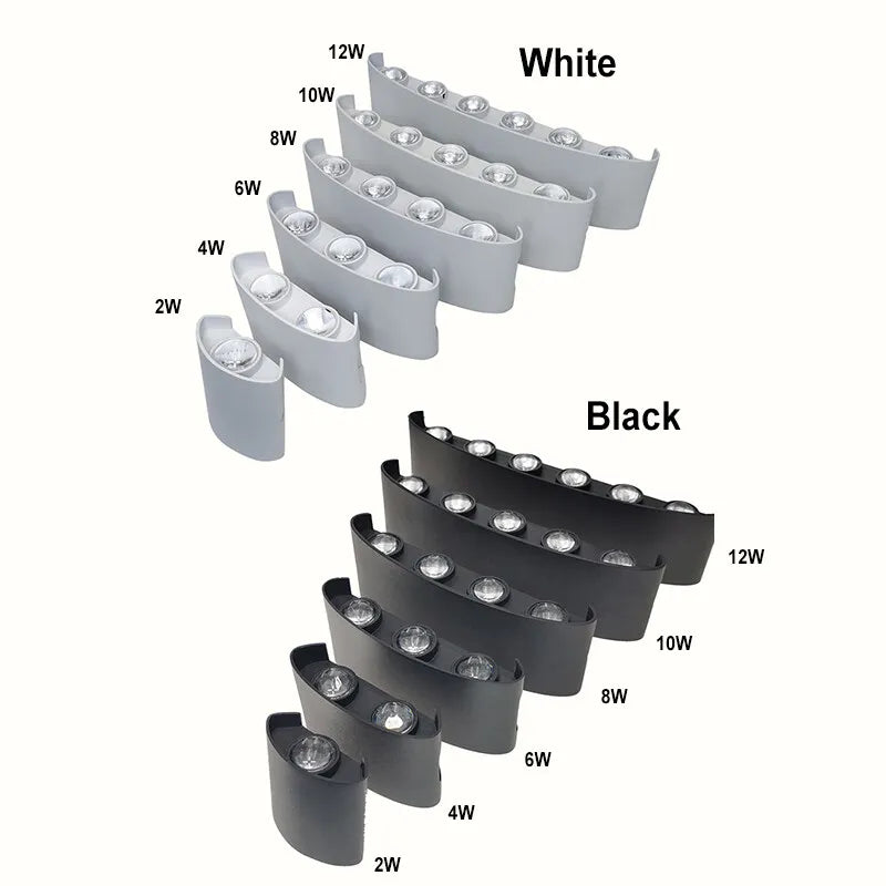 Modern LED Wall Sconce – Indoor & Outdoor Up-Down Light