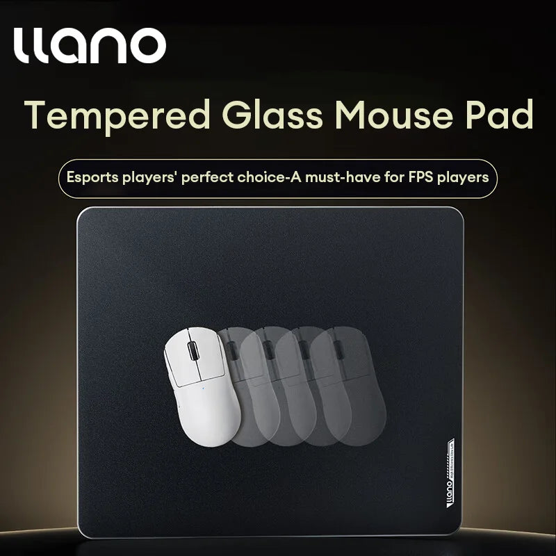 GlideCore™ Tempered Glass Gaming Mouse Pad
