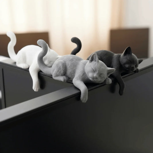 PurrEdge™ Hanging Desk Cat Figurine