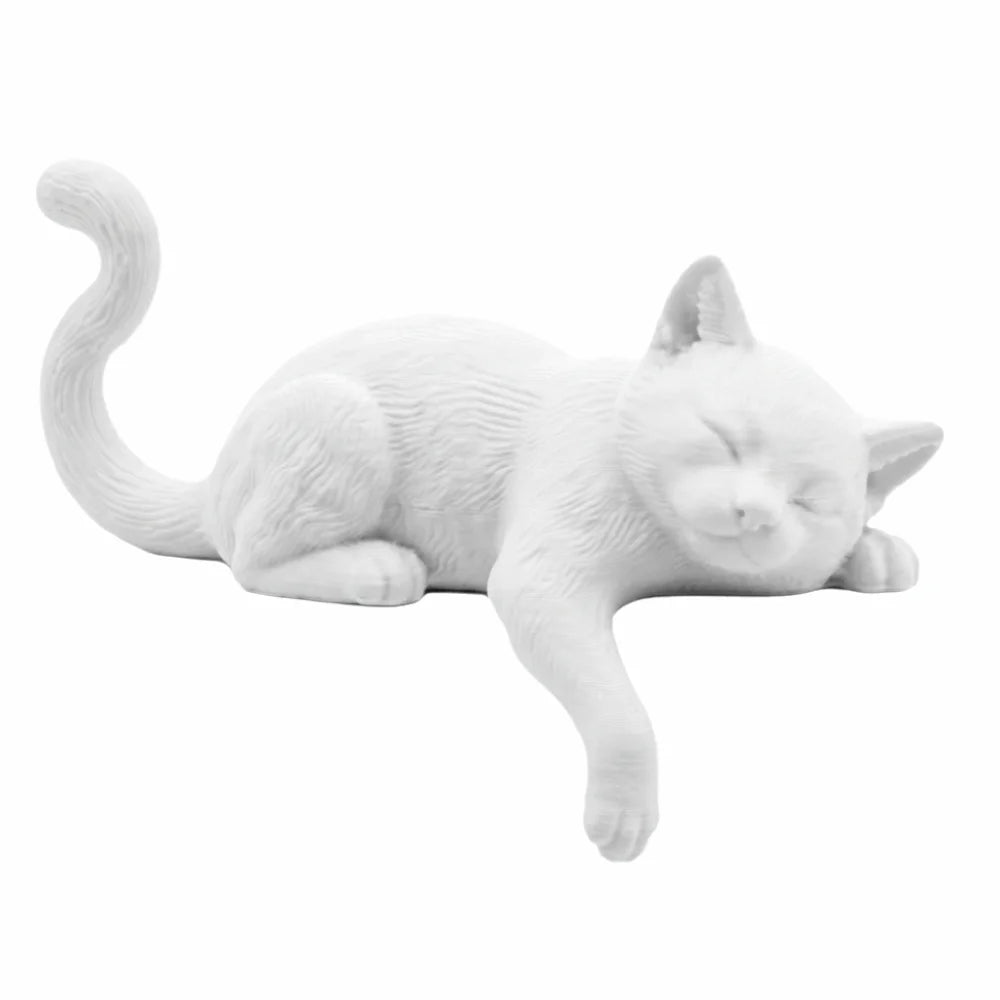 Unique Cute Desk Cat Decorations 3D Printed Creative Decorative Cat Statues Funny Cat Statues Crafts Desktop Use