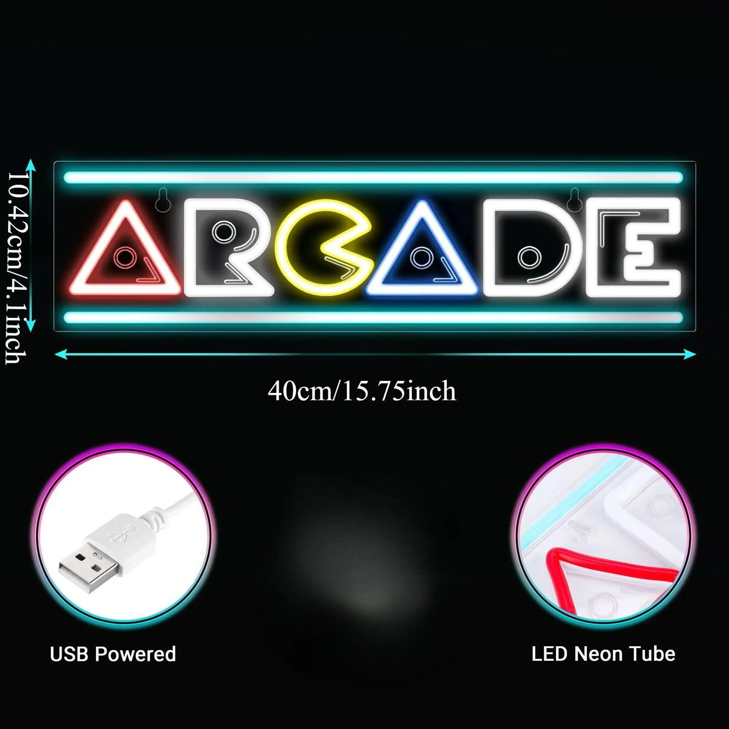 Arcade Neon Sign 3D Engraved Signs for Arcade Room Decor Retro Neon Sign for Bedroom Gaming Wall decor Best Arcade Gifts