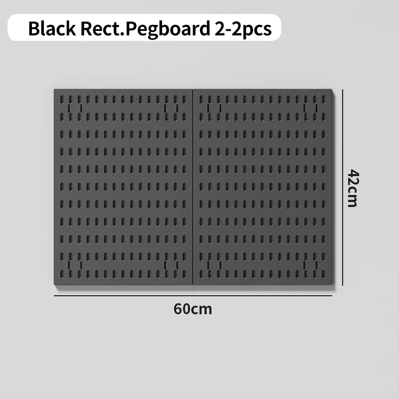 GridForge™ No-Drill Pegboard Shelf