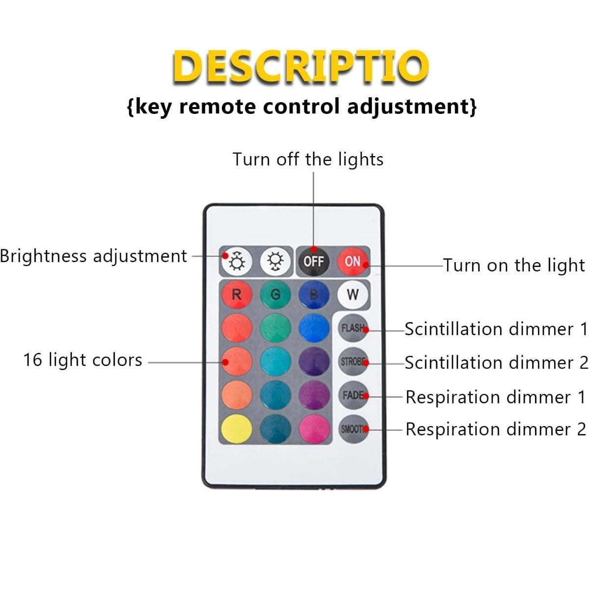 RGB16 color water ripple ambient light, bedroom light and shadow atmosphere, rotating table lamp, bedside night light
