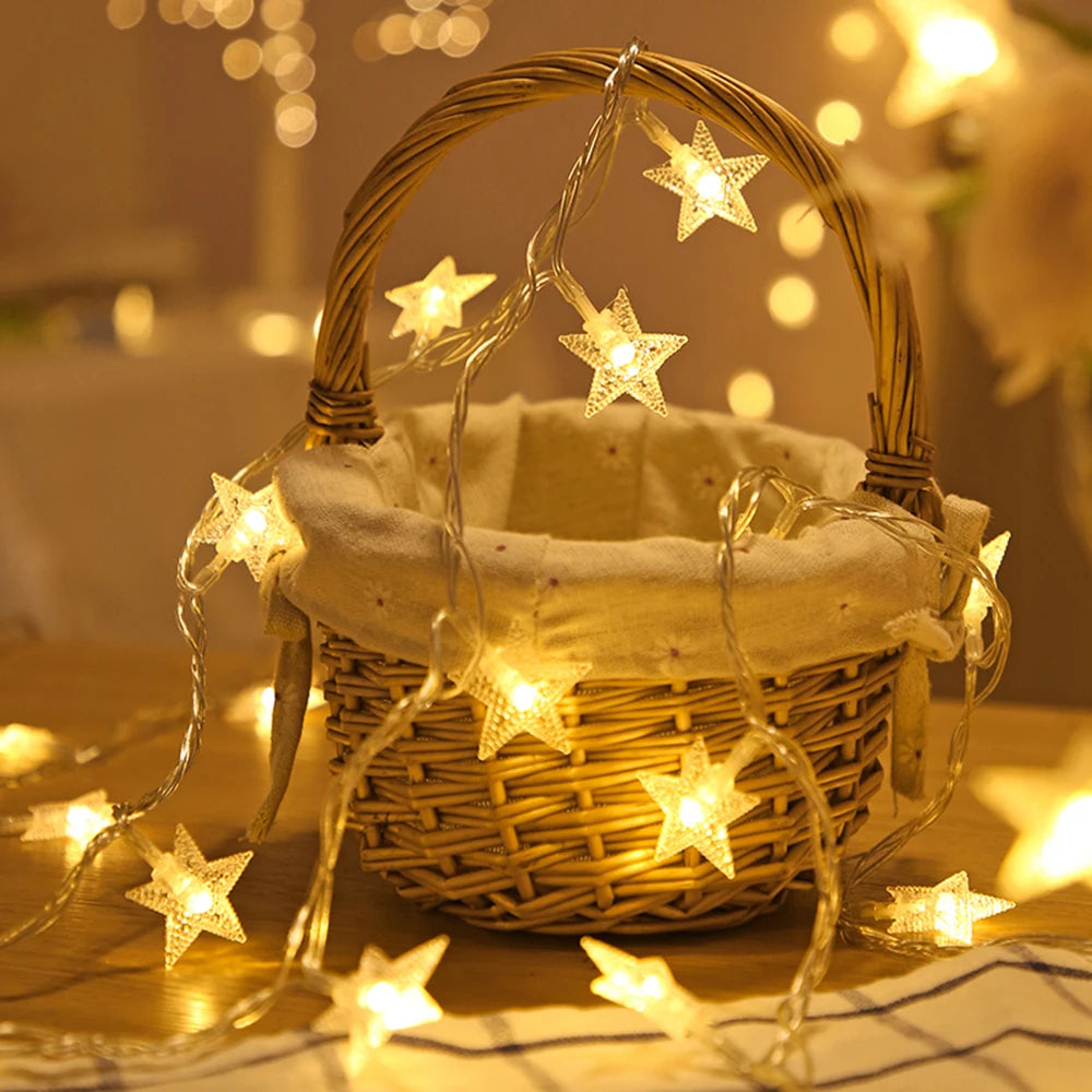 LED Star Fairy String Lights – Indoor & Outdoor Garden Party