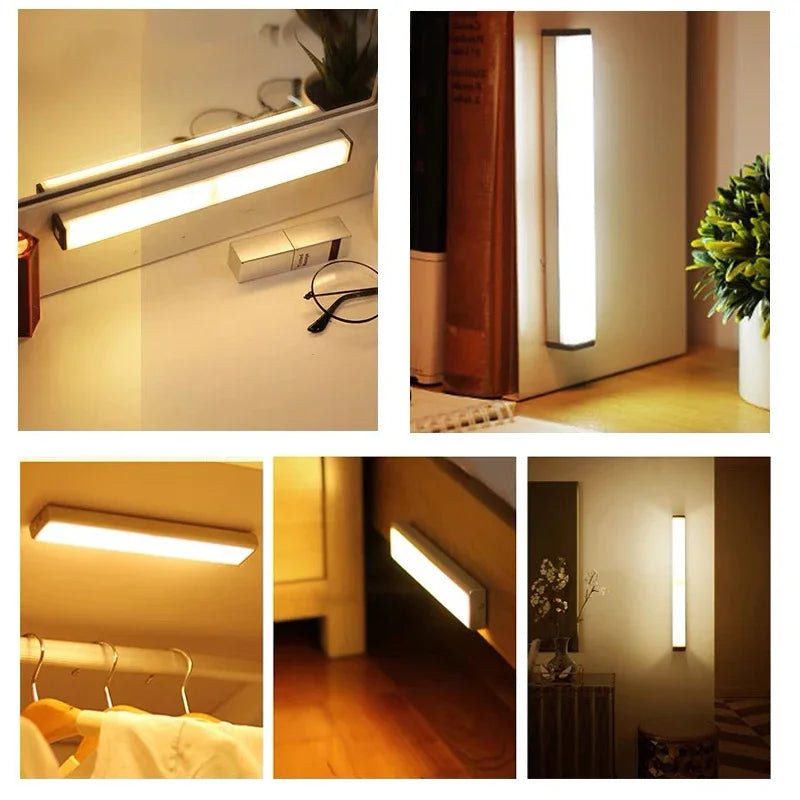 USB Rechargeable Motion Sensor LED Bar Light – Cabinet & Kitchen