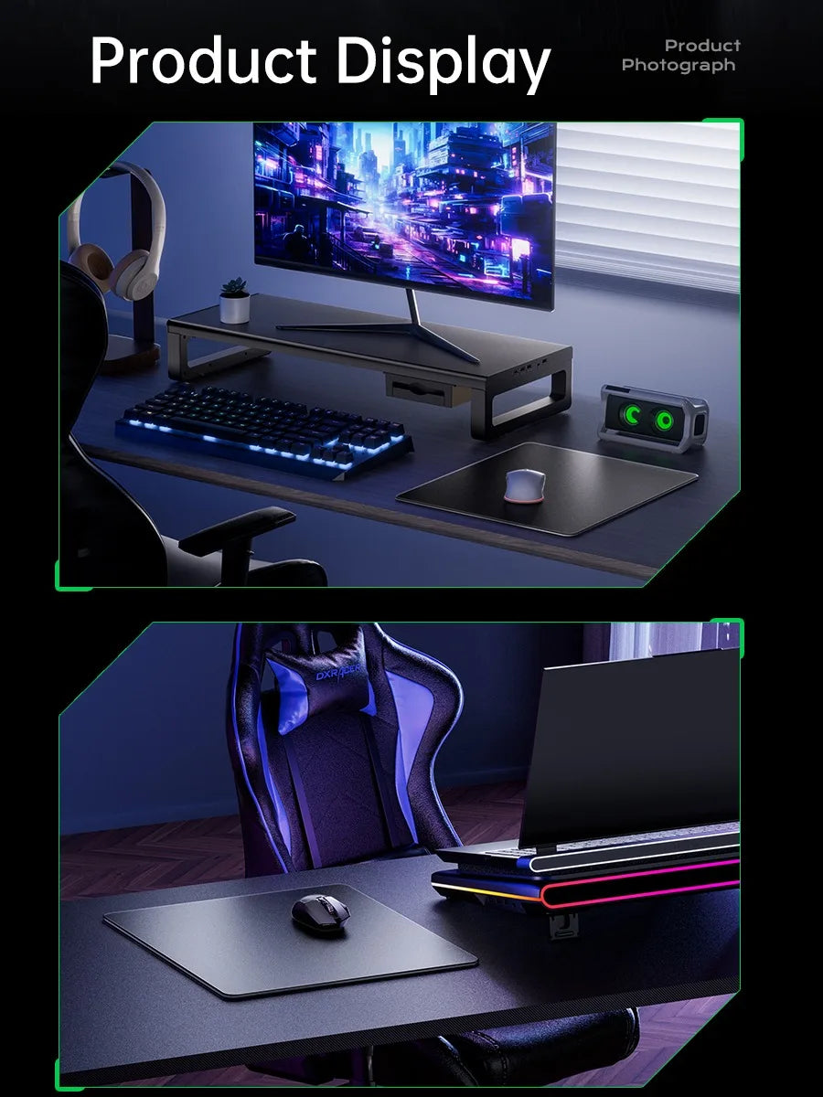 GlideCore™ Tempered Glass Gaming Mouse Pad