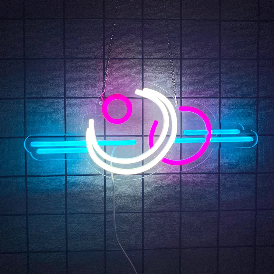 Xingyue Series Neon Signs, Bedroom Wall Wave Signs Led Lights, Used For Man Caves, Bedrooms, Living Rooms, Parties, Bars Decor.