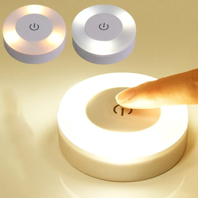 Portable USB Rechargeable LED Night Light – Touch Switch