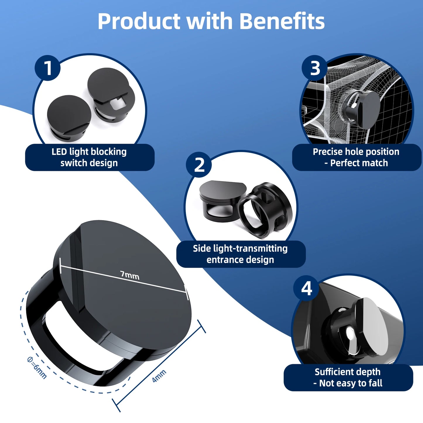 Smart Glasses Camera Privacy Cover & LED Light Blocker