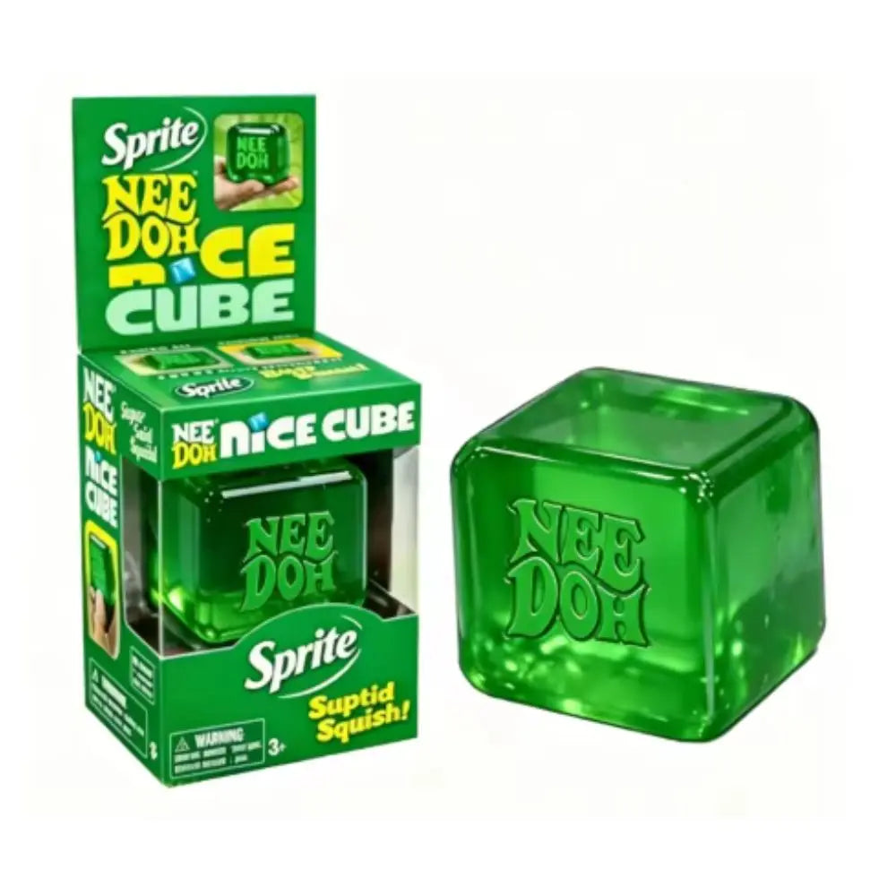 NeeDoh Nice Cube Sensory Fidget Toy Squishy Toys for Adults, Desktop Sensory Cube for Anxiety Relief and Focus Enhancement