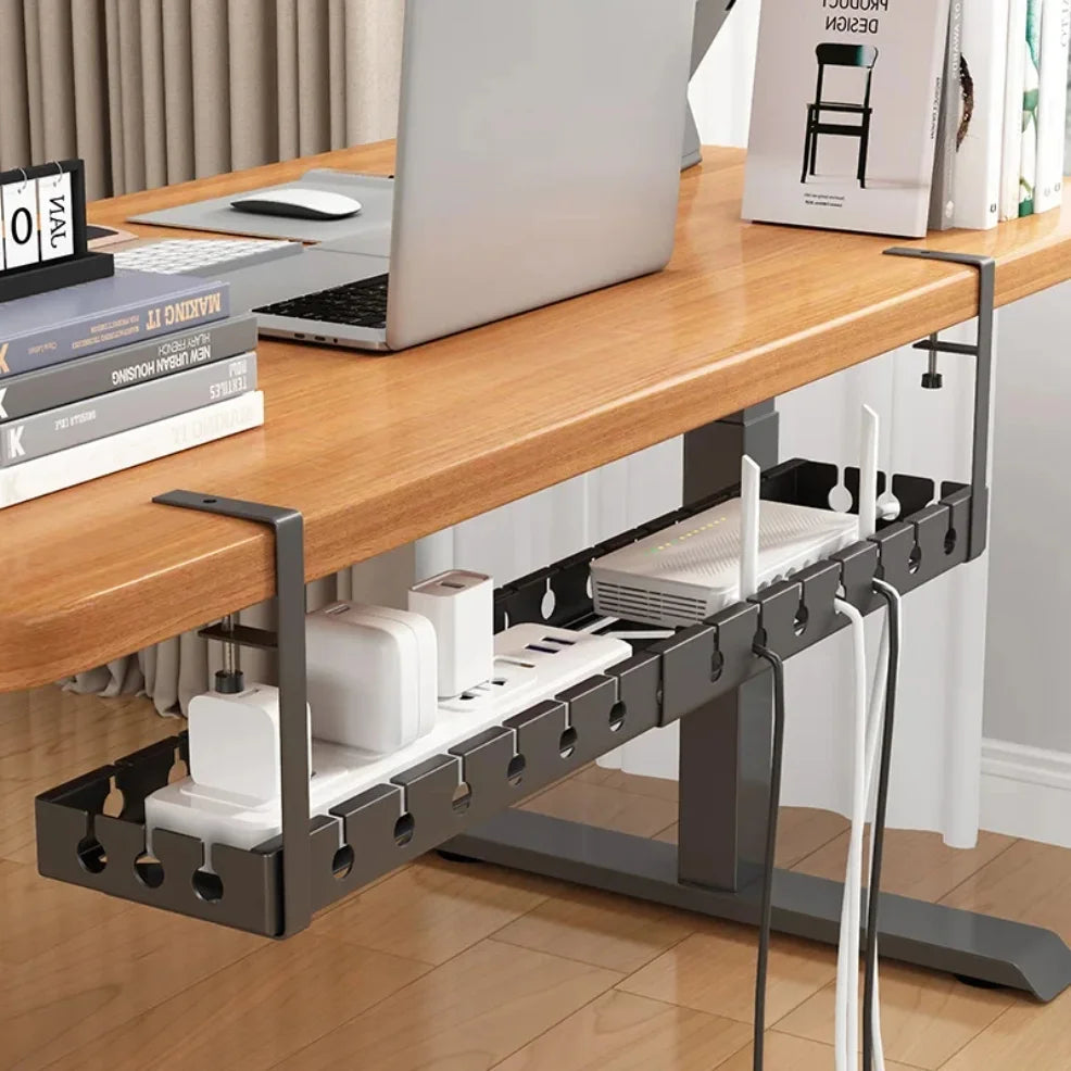 CableVault™ Clamp-On Under Desk Cable Tray