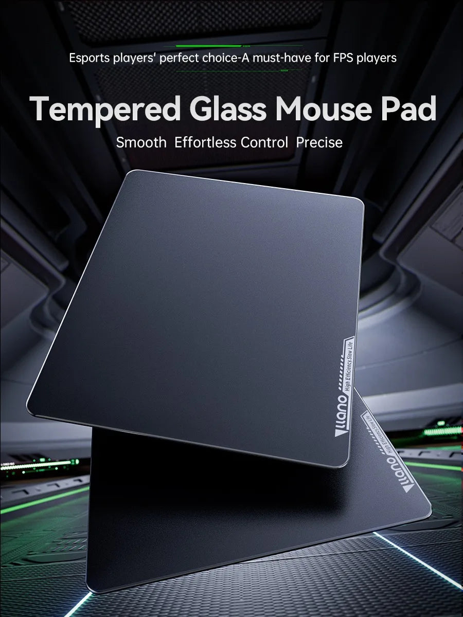 GlideCore™ Tempered Glass Gaming Mouse Pad
