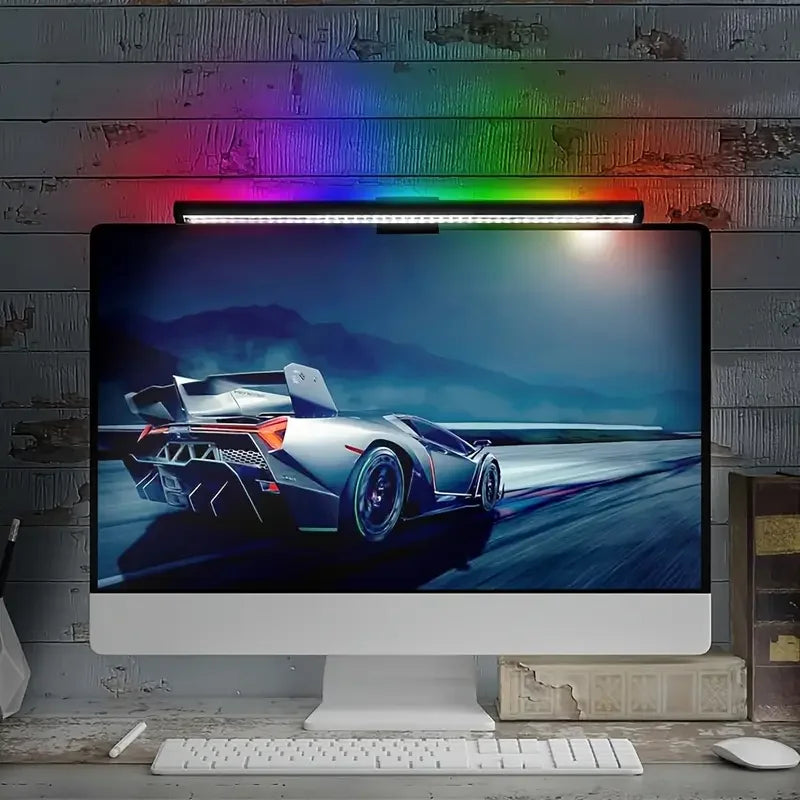 RGB Monitor Light Bar – 44CM, Stepless Dimming, Atmosphere Lighting