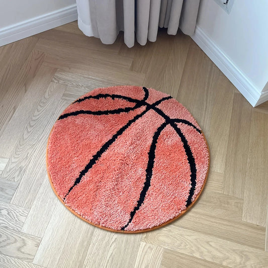 Basketball Tufted Accent Rug
