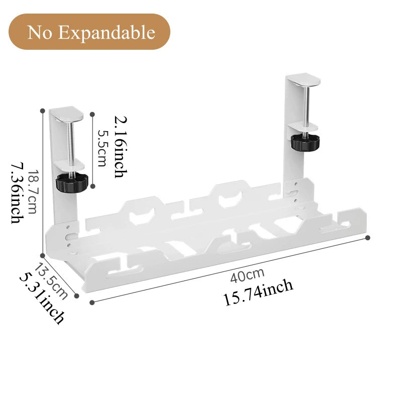 CableVault™ Expandable Under Desk Cable Tray