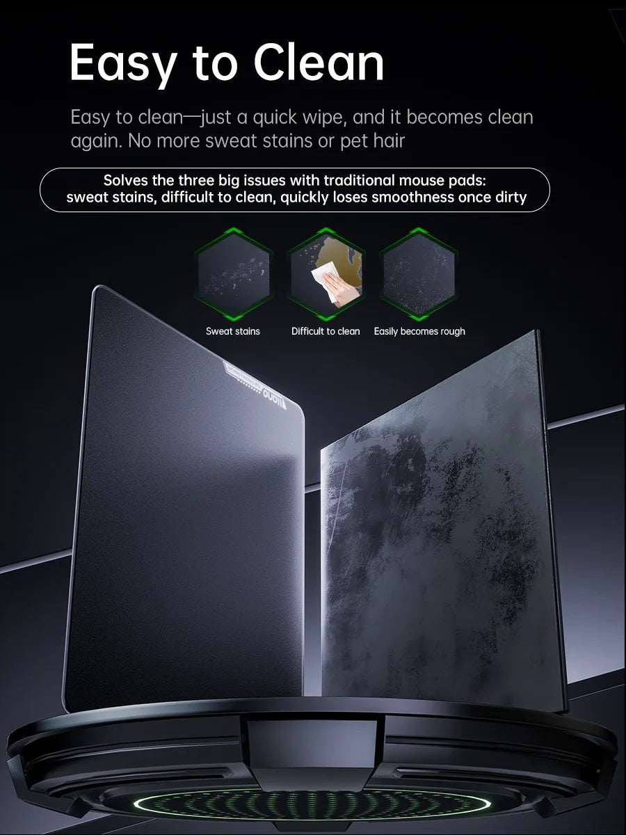 GlideCore™ Tempered Glass Gaming Mouse Pad