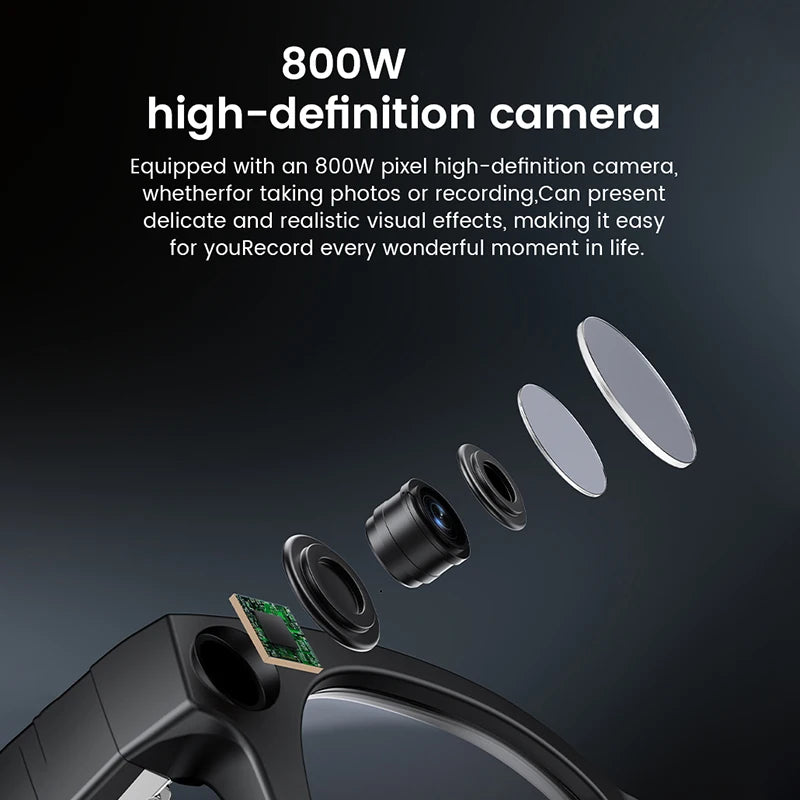 AI Smart Glasses with HD Camera & Photochromic Lenses | Bluetooth Calls & Translation