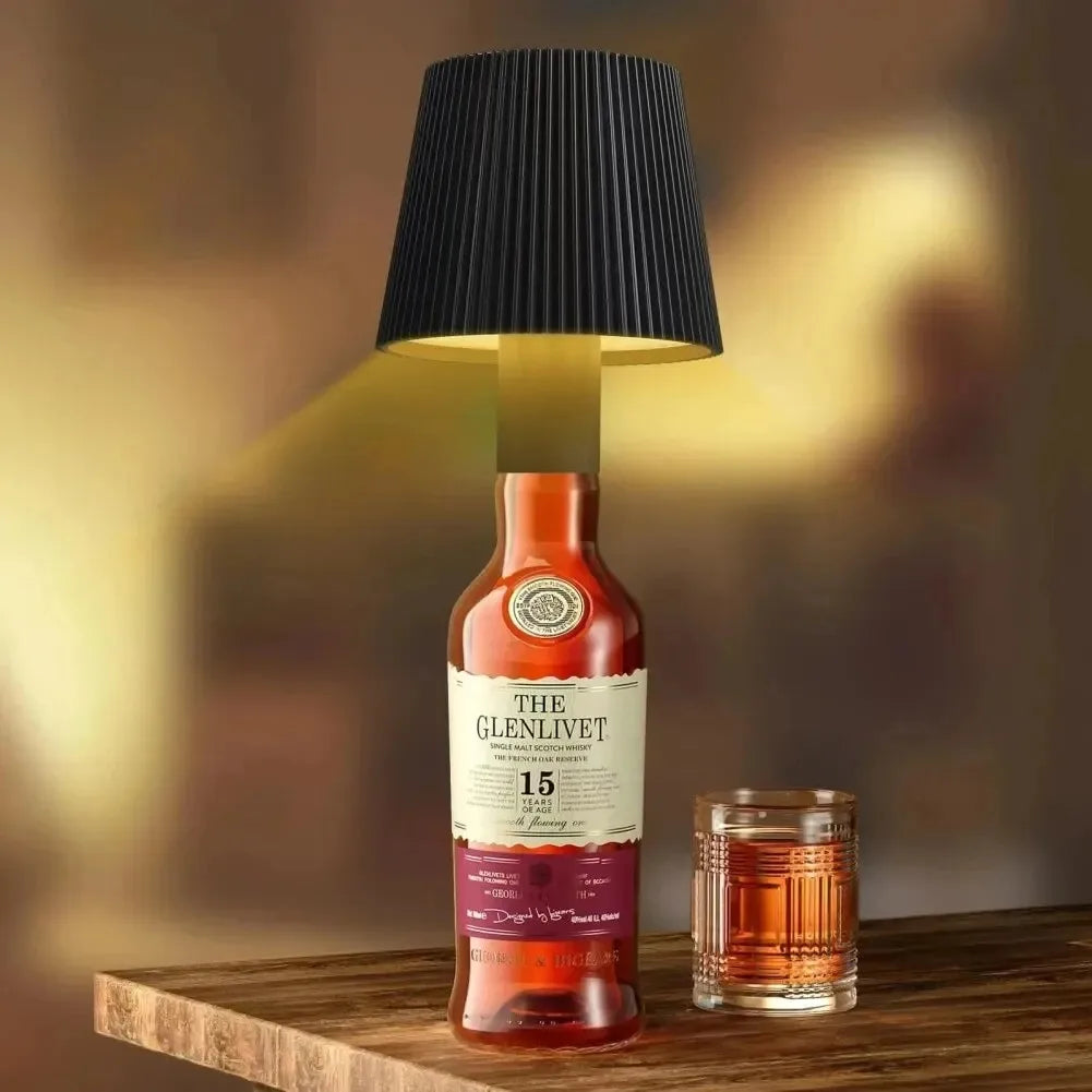 RGB Wireless Table Lamp For Wine Bottles LED Bottle Light For Outdoor Use Touch Control Ideal For Restaurant Bars Festival Party