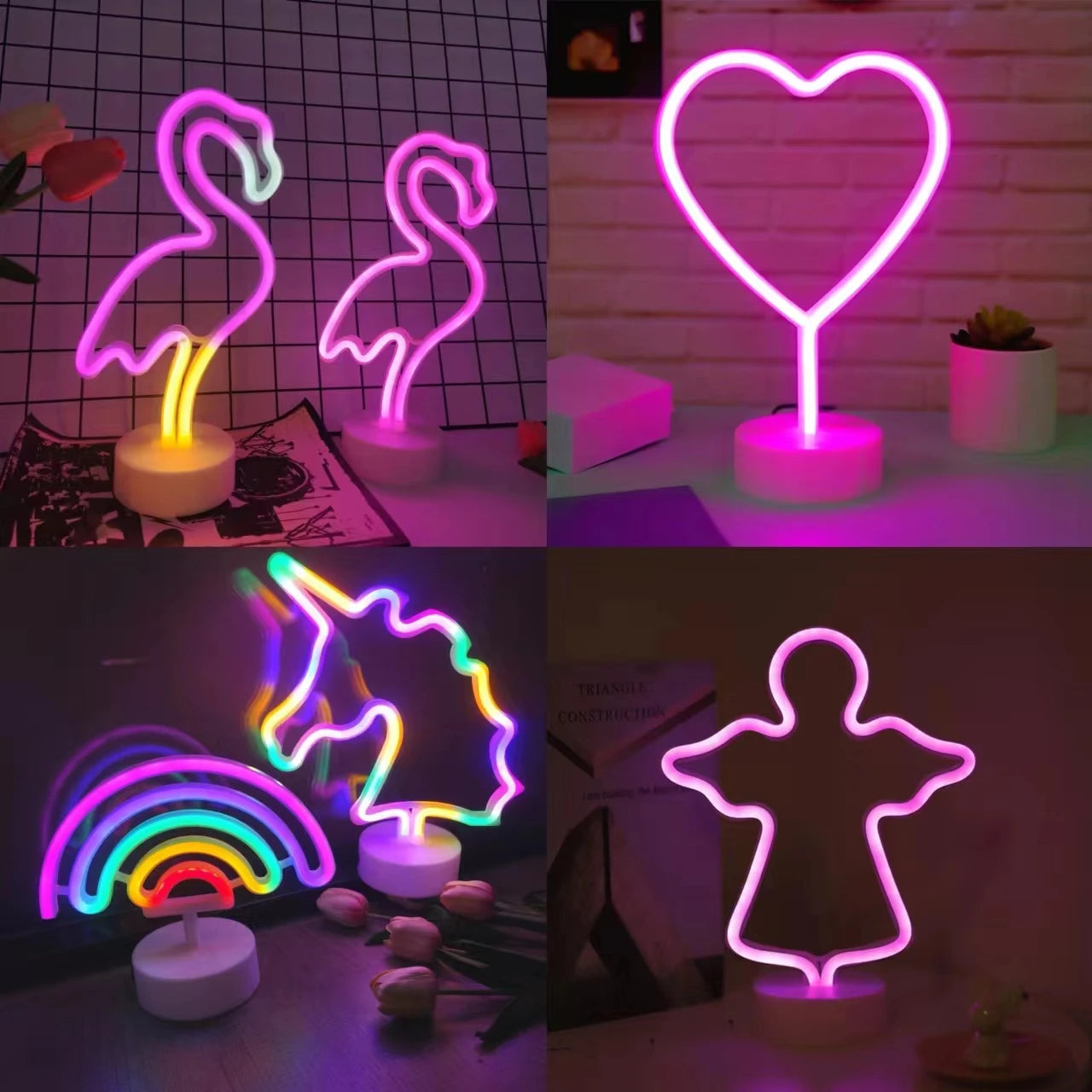 1PC Desktop Neon Light USB/Battery Powered for Room Birthday Party Wedding Decoration Ideal Mother's Day Valentine's Day Gift