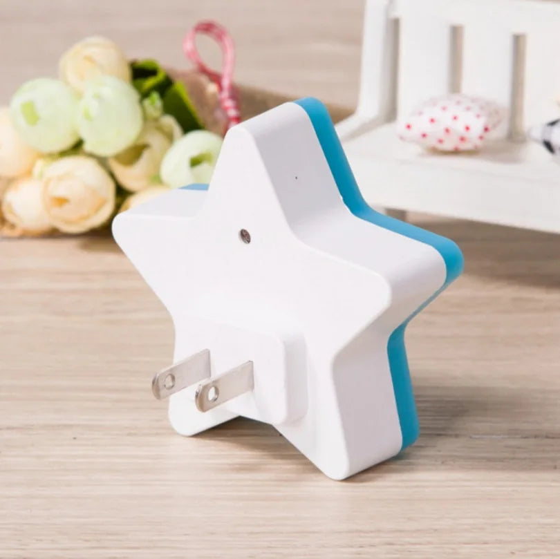 LED Star Night Light – Plug-In Bedroom & Nursery Lamp