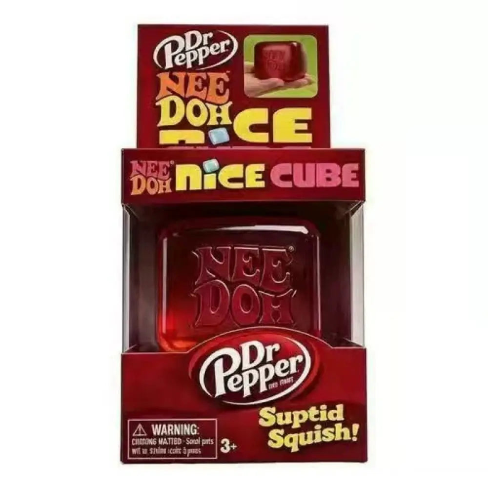 NeeDoh Nice Cube Sensory Fidget Toy Squishy Toys for Adults, Desktop Sensory Cube for Anxiety Relief and Focus Enhancement