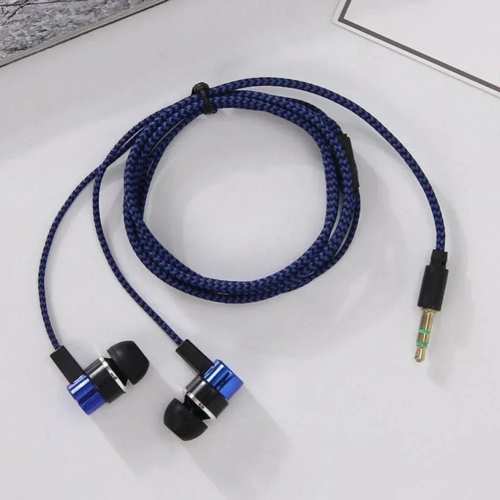 3.5mm Wired In‑Ear Earbuds, Noise Isolating Deep Bass Stereo Headphones, Universal Plug‑and‑Play Earphones For CellPhone Devices
