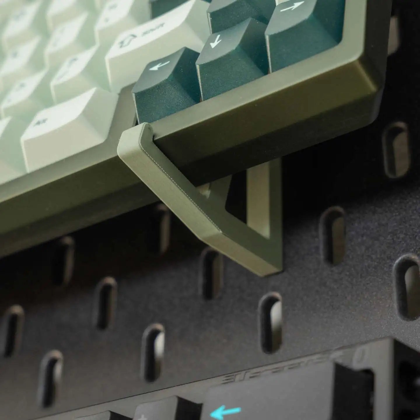 GridForge™ Pegboard Keyboard Holder
