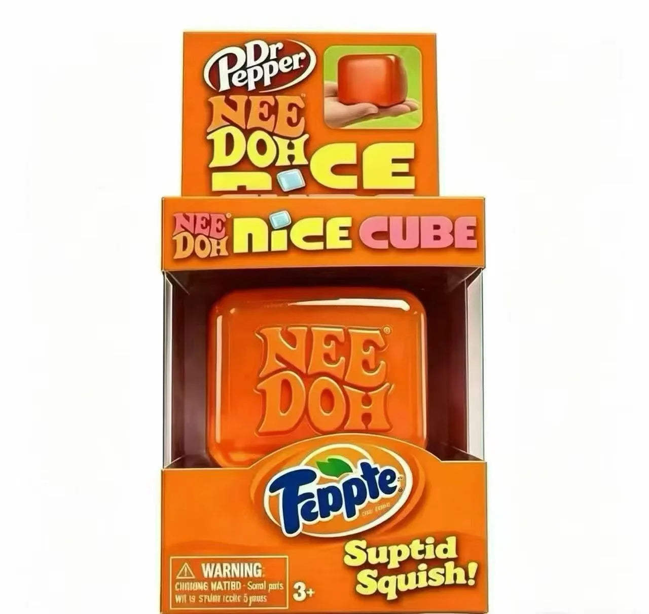 Needoh Nice Cube Sensory Stress Reliever Fidget Tool for Anxiety & Focus Sensory Cube Squeeze Squishy Toy for Adults Gift