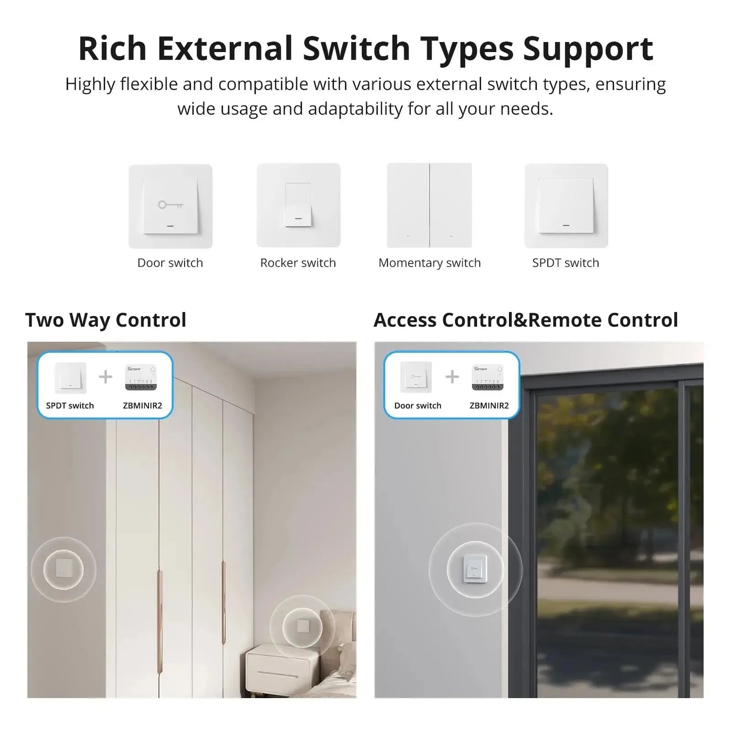 SONOFF Zigbee Smart Switch Relay – ZBMINIR2 Extreme Smart Home Controller