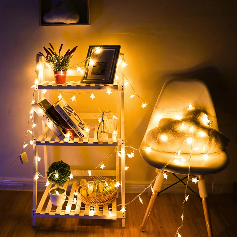 LED Star Fairy String Lights – Indoor & Outdoor Garden Party