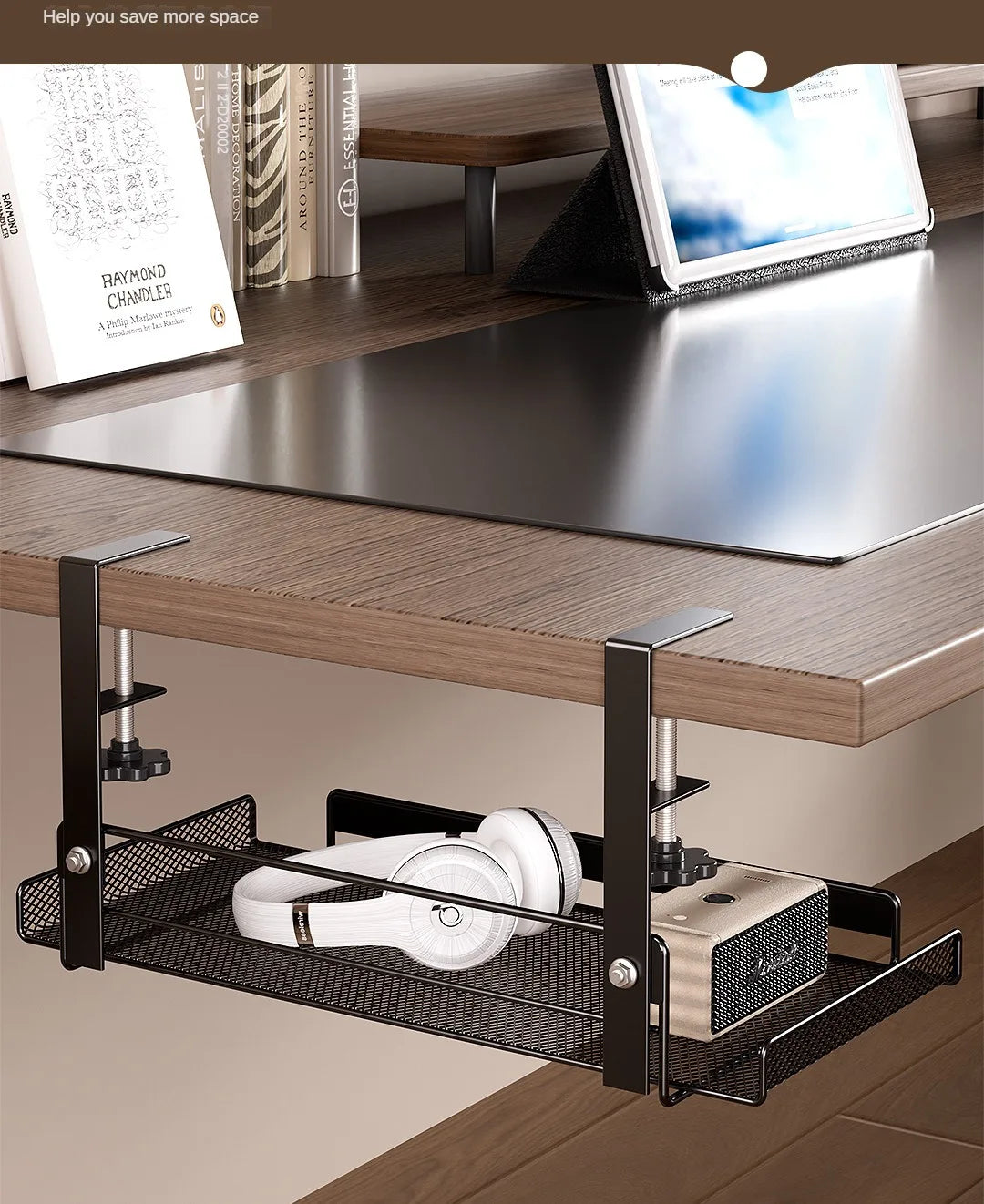 CableVault™ No-Drill Under Desk Cable Tray
