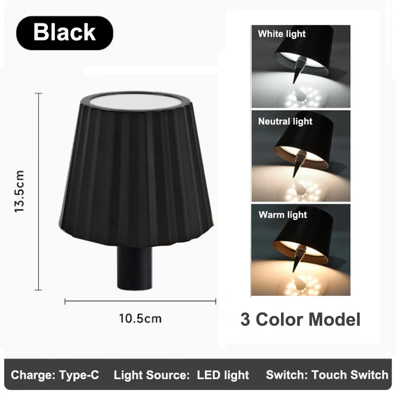 RGB Wireless Table Lamp For Wine Bottles LED Bottle Light For Outdoor Use Touch Control Ideal For Restaurant Bars Festival Party