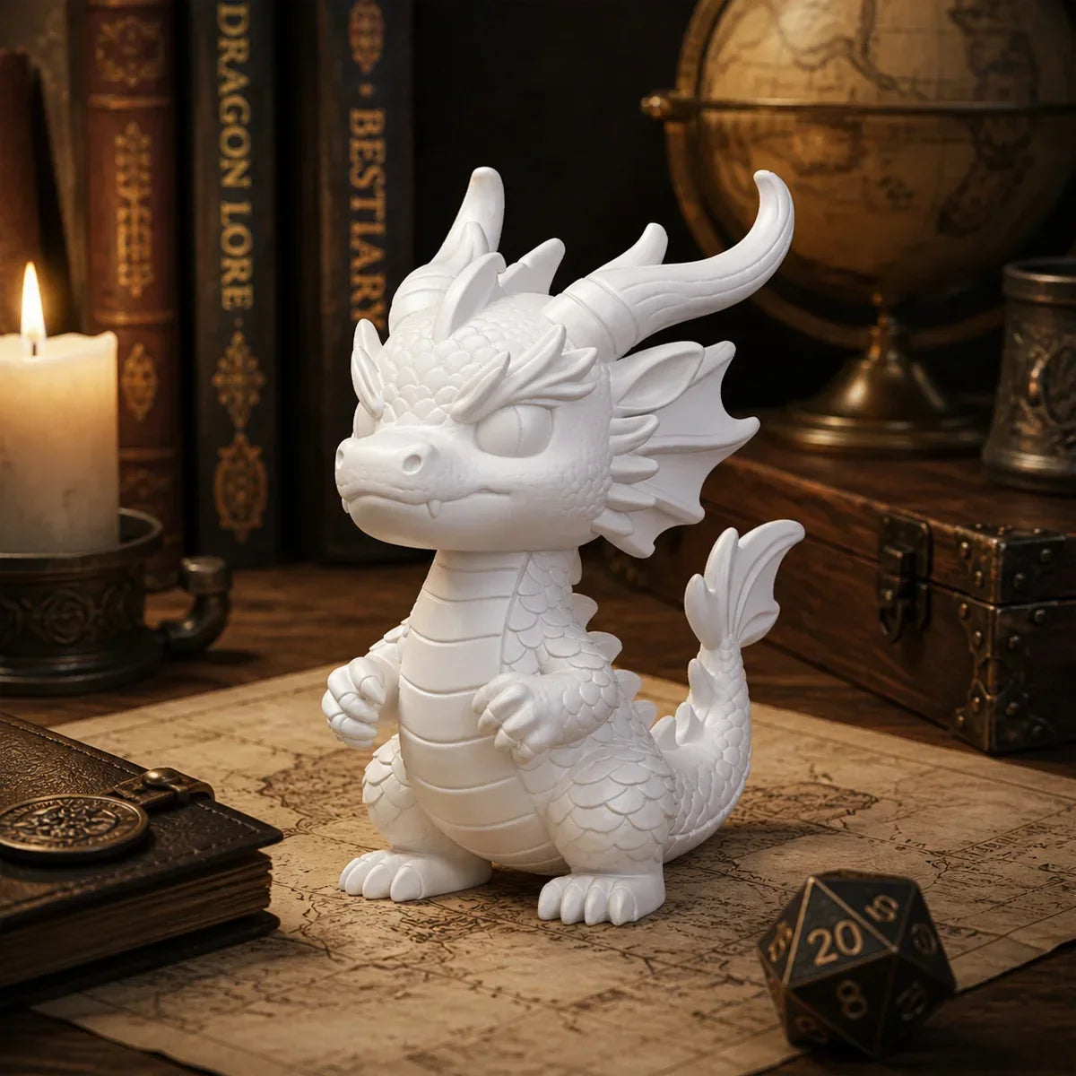 3D Printed Fantasy Desk Decor Collectible Ornament for Home Office Gift Miniature Dragon Figurine Mini Dragon Statue