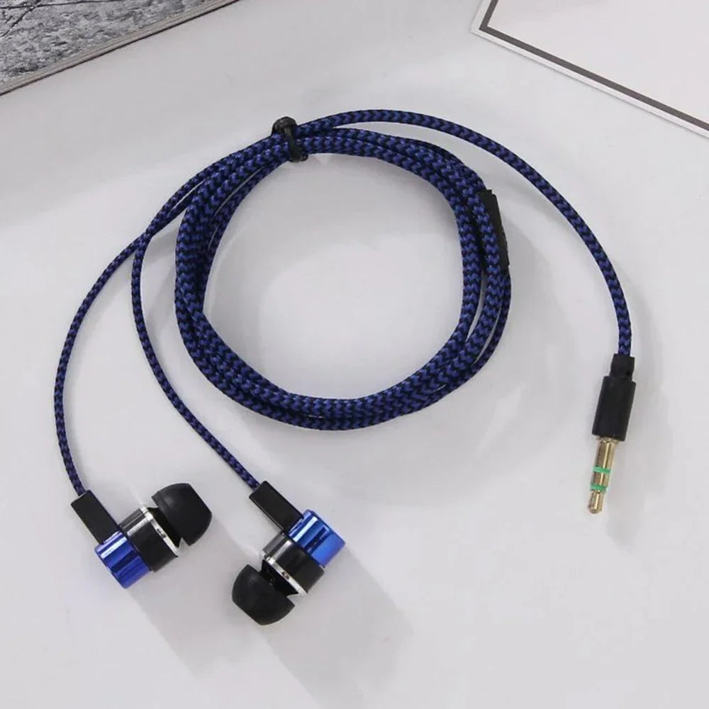 3.5mm Wired In‑Ear Earbuds, Noise Isolating Deep Bass Stereo Headphones, Universal Plug‑and‑Play Earphones For CellPhone Devices