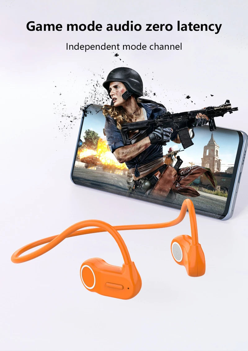 Wireless Bluetooth Earbuds Behind the Ear Sports Running Open-Ear Bluetooth Headphones with Ultra-Long Battery Life Waterproof
