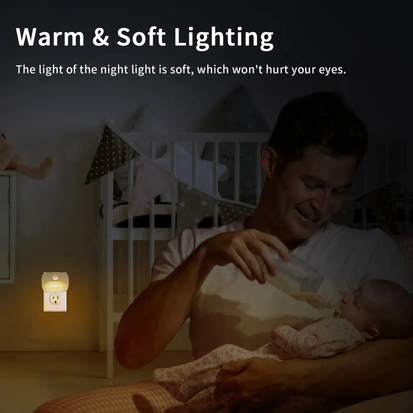 Motion Sensor Plug-In LED Night Light – EU & US Plug