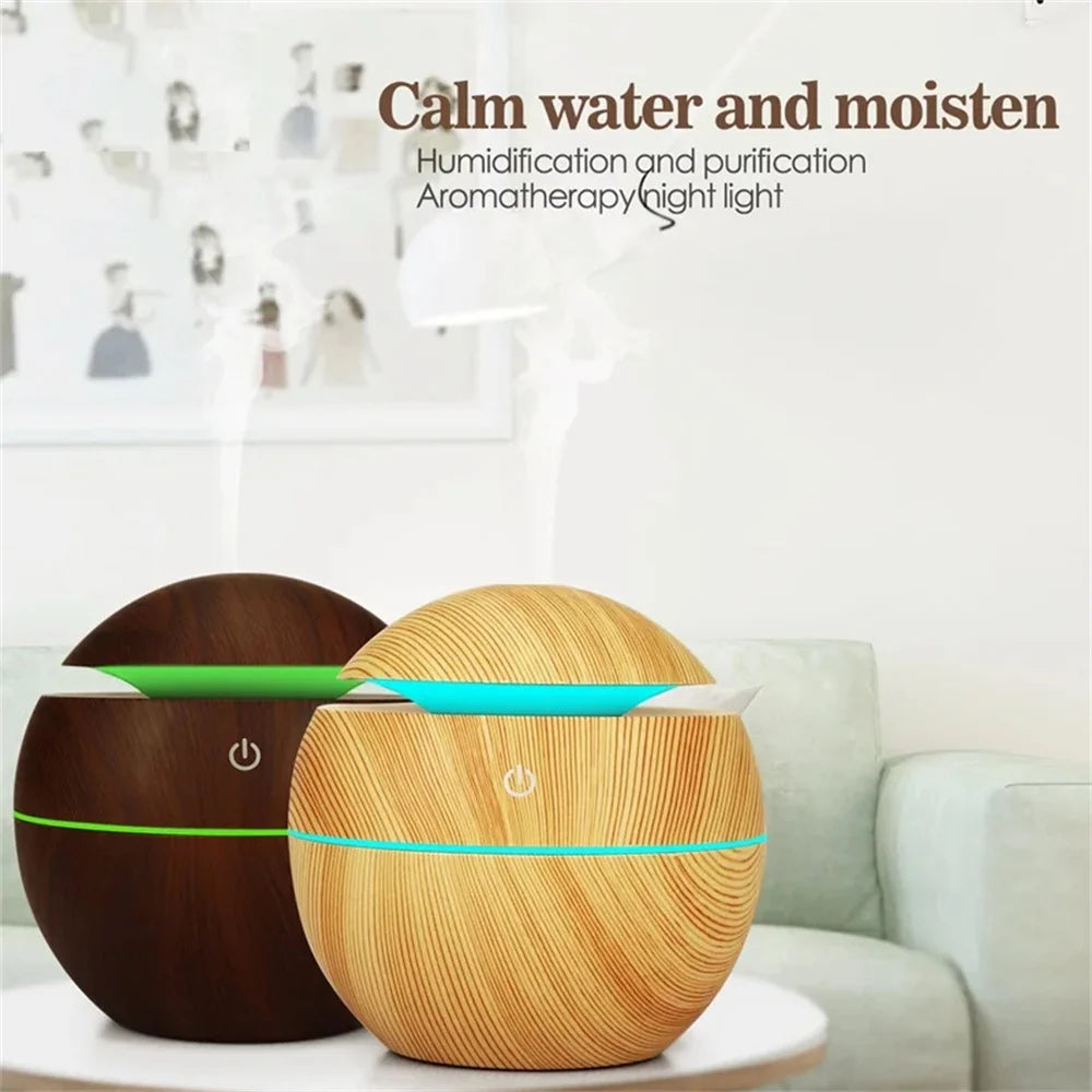 AuraWood™ Ultrasonic Aroma Diffuser