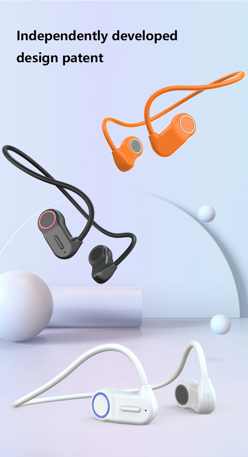 Wireless Bluetooth Earbuds Behind the Ear Sports Running Open-Ear Bluetooth Headphones with Ultra-Long Battery Life Waterproof