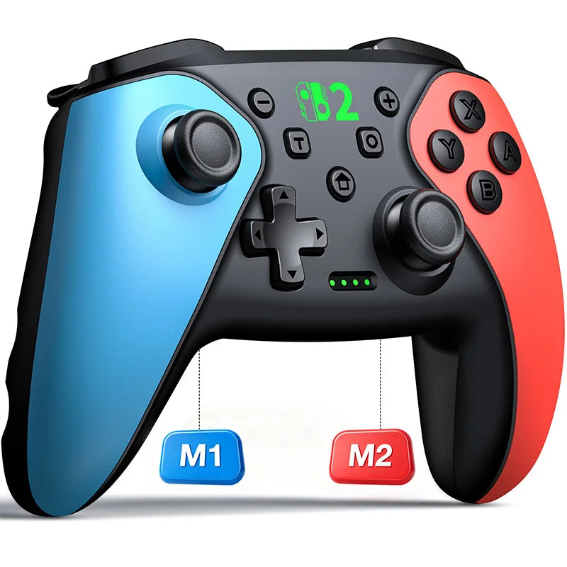 Dinofire Wireless RGB Gaming Controller for Switch, PC & Mobile