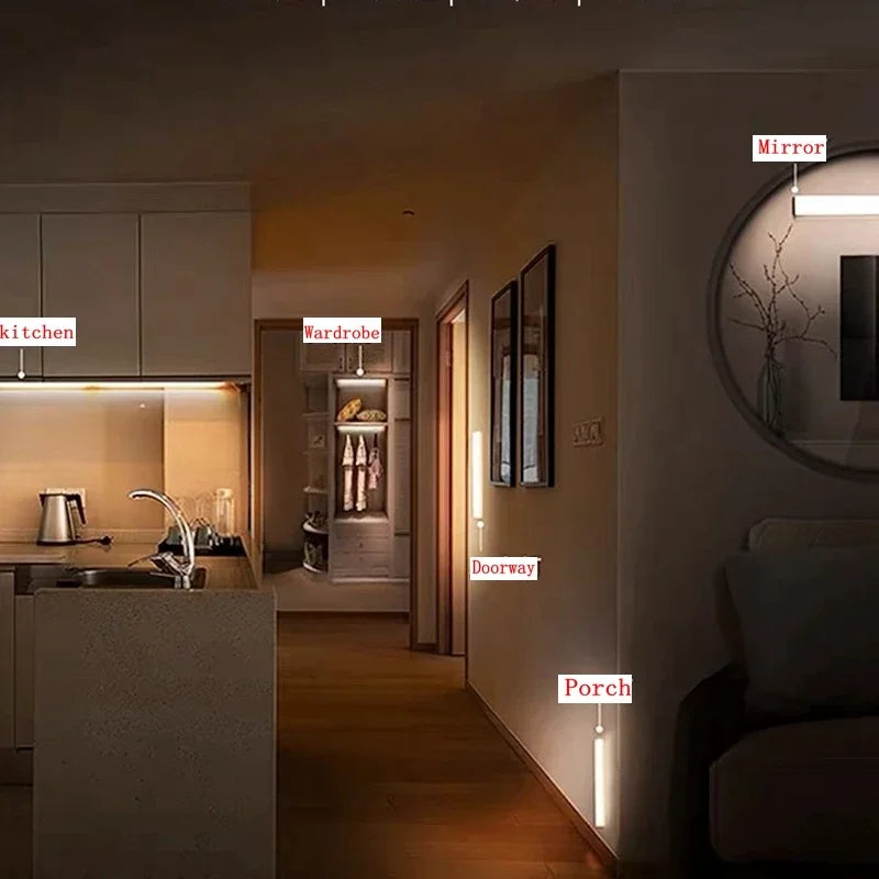 USB Rechargeable Motion Sensor LED Bar Light – Cabinet & Kitchen