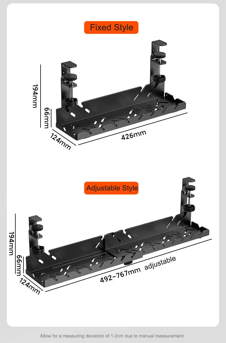 CableVault™ Expandable Under Desk Cable Tray
