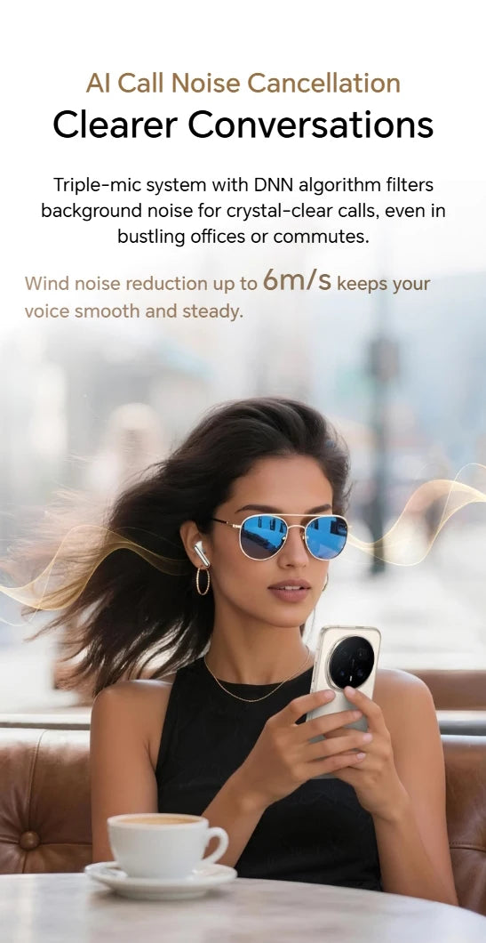 HONOR Earbuds 4 Earphones Wireless Bluetooth 5.3 Headphones Hybrid Active Noise Cancellation Earbuds Low Latency Headset Gaming