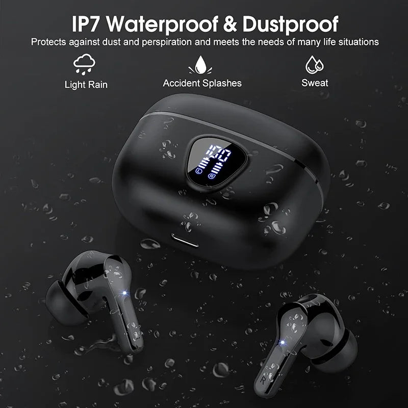 HiFi Wireless Earbuds – BT5.3, ENC Noise Cancelling, 48H, IP7