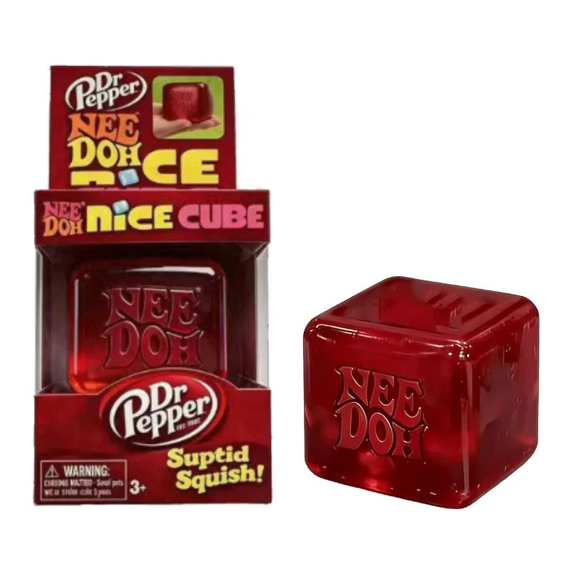 Needoh Nice Cube Sensory Stress Reliever Fidget Tool for Anxiety & Focus Sensory Cube Squeeze Squishy Toy for Adults Gift