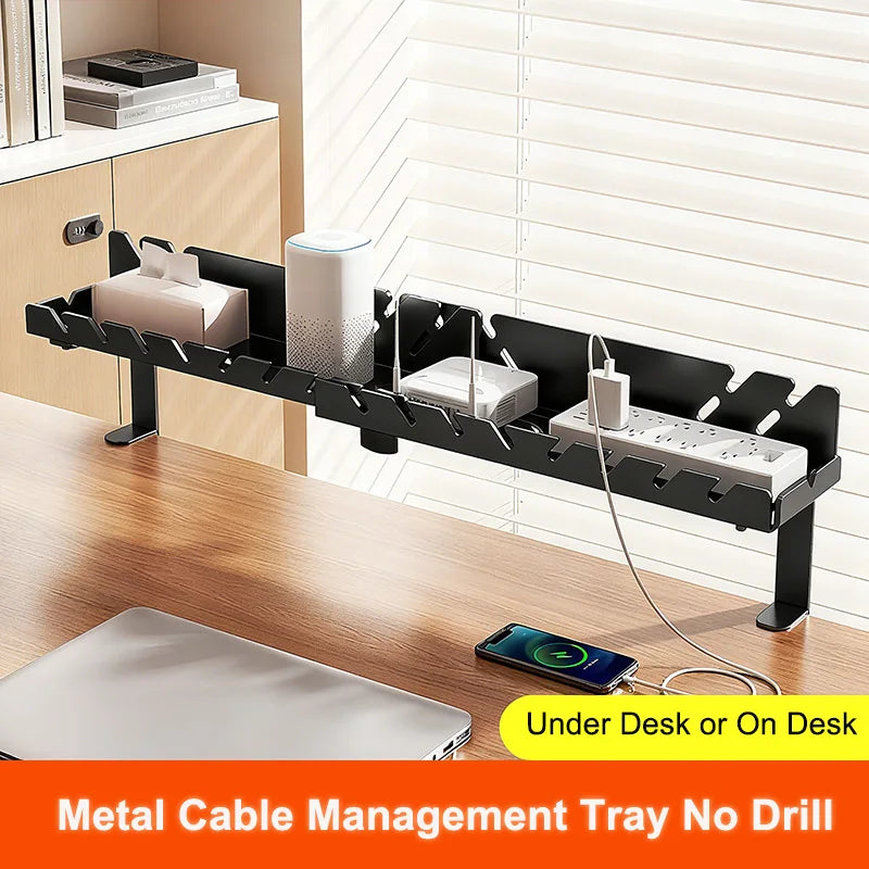 CableVault™ Expandable Under Desk Cable Tray