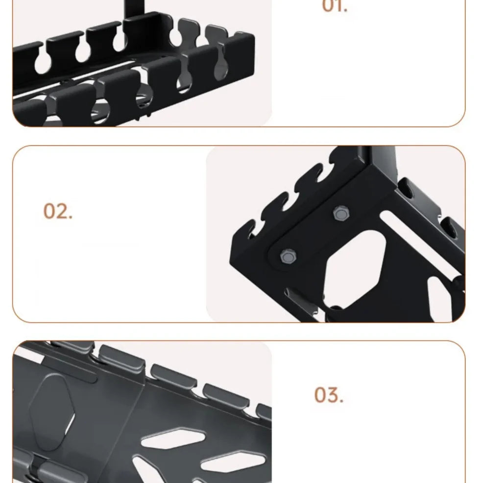 CableVault™ Clamp-On Under Desk Cable Tray