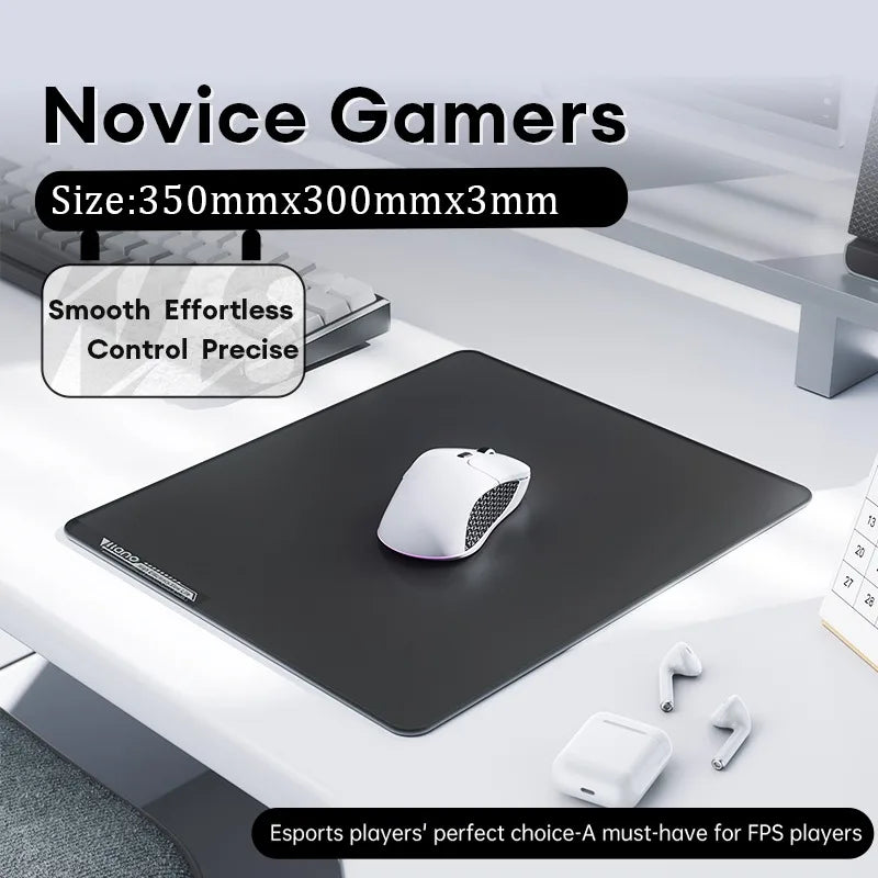 GlideCore™ Tempered Glass Gaming Mouse Pad