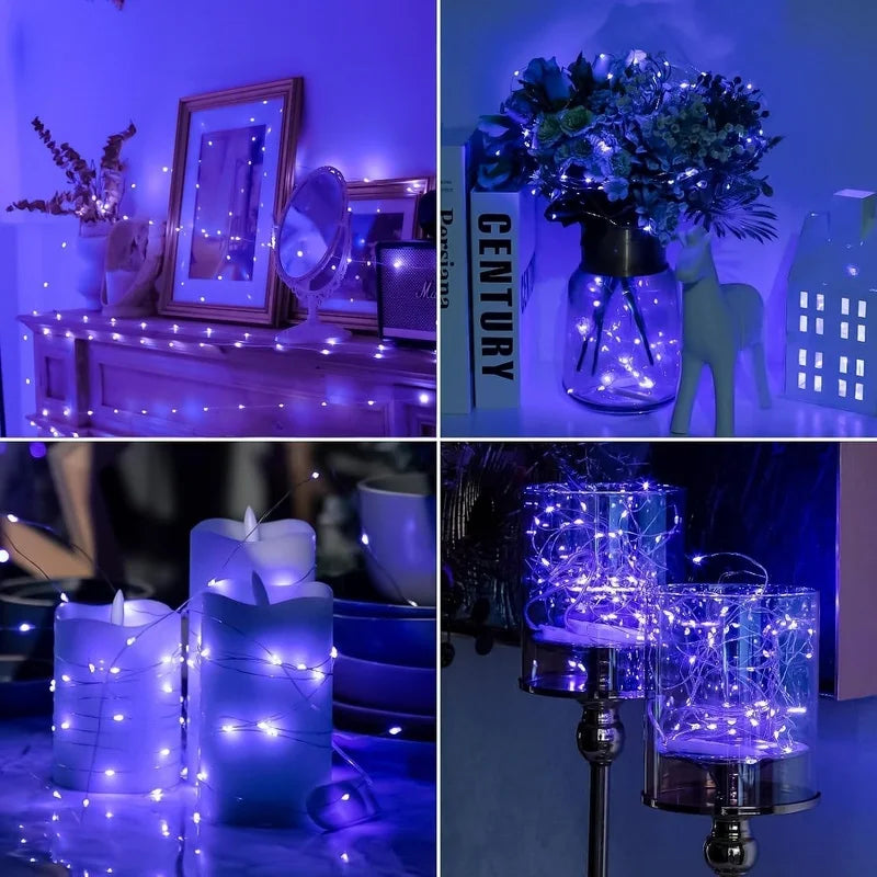 Battery Powered Copper Wire LED String Lights – 10 to 100 LEDs