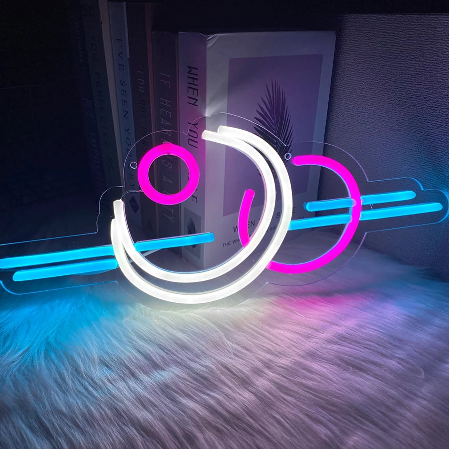 Xingyue Series Neon Signs, Bedroom Wall Wave Signs Led Lights, Used For Man Caves, Bedrooms, Living Rooms, Parties, Bars Decor.