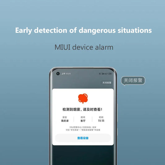Xiaomi Smart Smoke Detector with App Alerts & Fire Alarm System